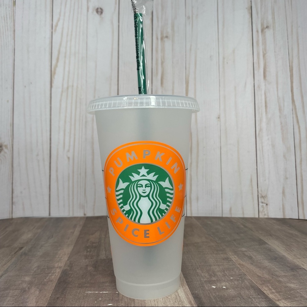 Pumpkin Spice Life Reusable Starbucks cold cup